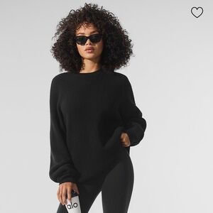 NWT ALO Yoga Domain Rib Knit Crew Sweater Size Small